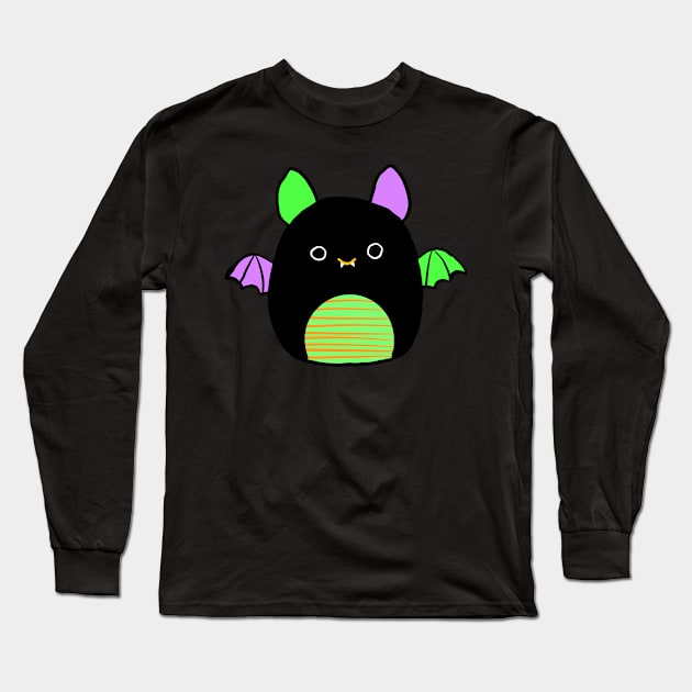 Fariq cute bat stuffy squish bat Long Sleeve T-Shirt by Ech0mun